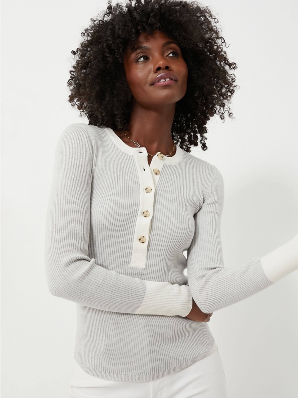 Faherty Mikki Henley colorblock